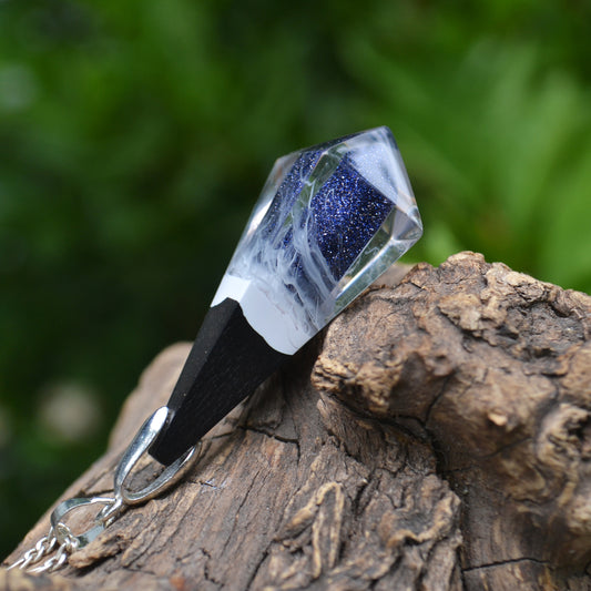 Colgante Lluvia de estrellas en ebano / Starry Rain Pendant in Ebony