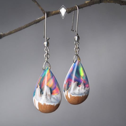 Pendientes Opalo y Roble