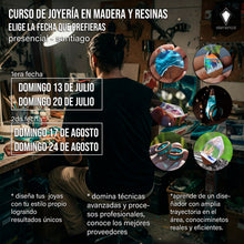 CURSO DE JOYERÍA EN MADERA Y RESINAS - PRESENCIAL JULIO / AGOSTO