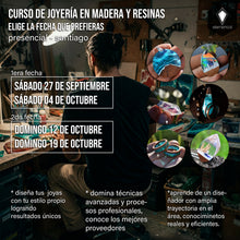 CURSO DE JOYERÍA EN MADERA Y RESINAS - PRESENCIAL SEPTIEMBRE /OCTUBRE