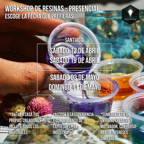 CURSO DE RESINAS - PRESENCIAL ABRIL Y MAYO
