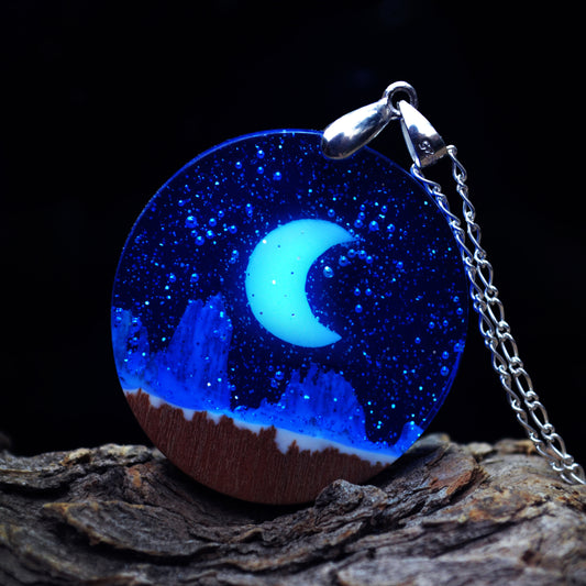 Colgante Luna brillante