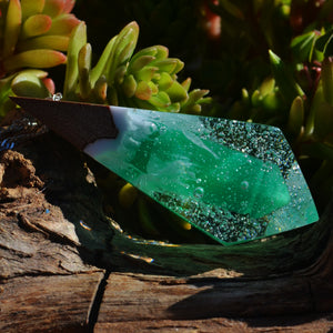Colgante Atlante verde - Cristalizado