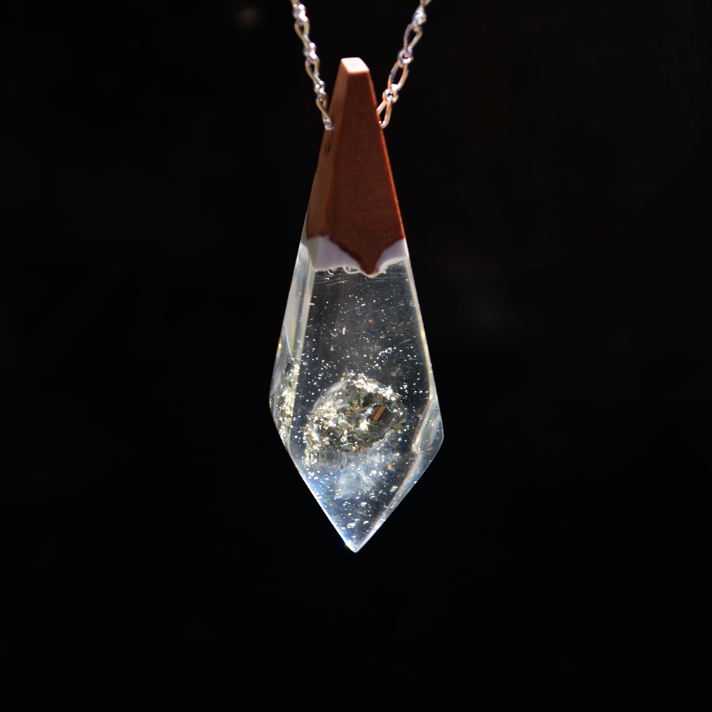 Colgante Pirita - Blanco